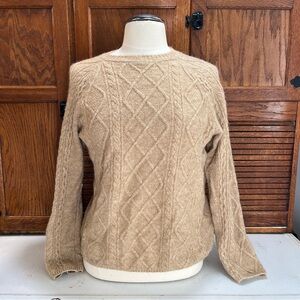 Vince Camuto Beige Cable Knit Sweater
